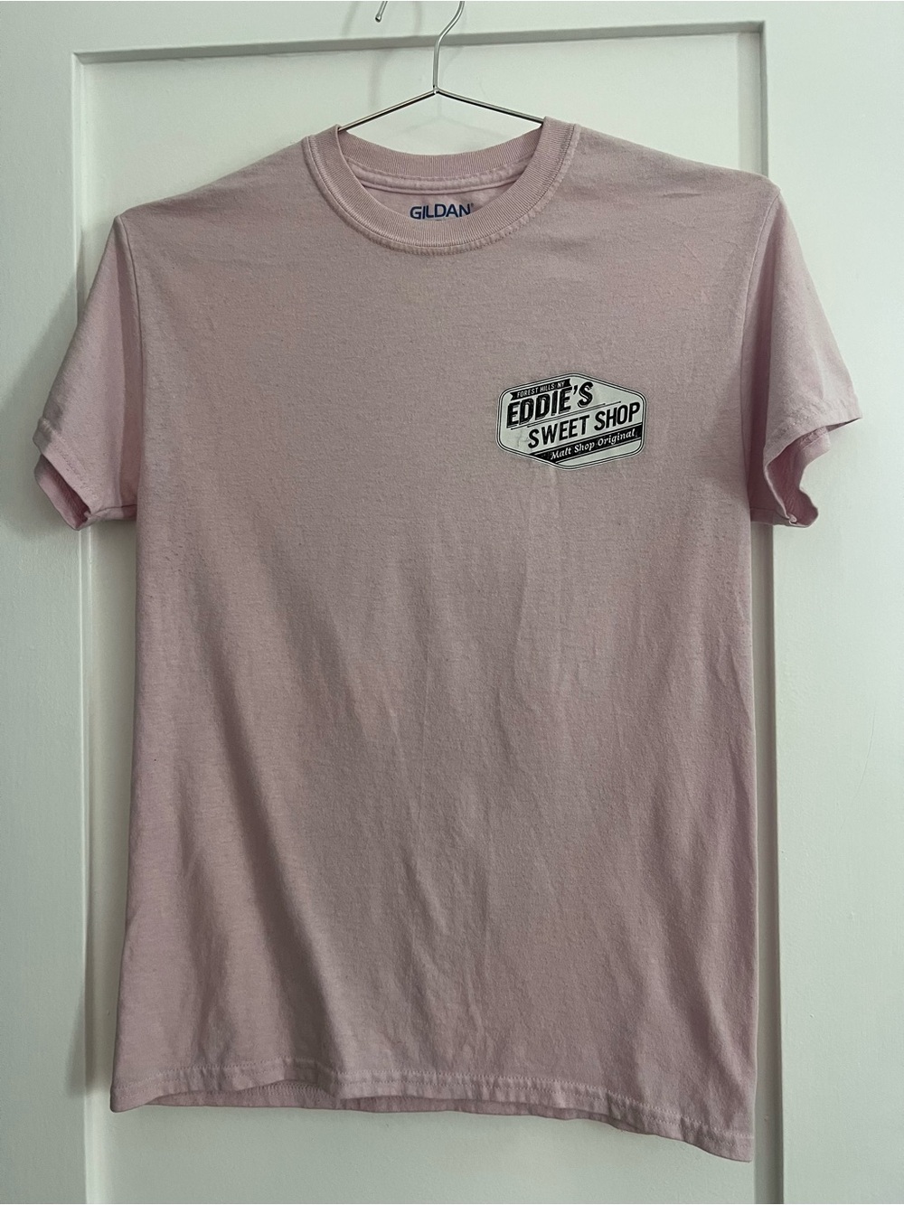 Pink 'Eddie's Sweet Shop' Logo T-Shirt